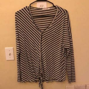 Women’s light sweater with tie front
